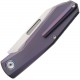 Remette Knives Squirrel UK EDC Folding Knife - 2.83" M390 Sheepsfoot Blade Purple Titanium Handle