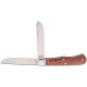 RoseCraft Blades Cockleburr Creek Trapper Folding Knife - 3.25" D2 Clip and Spey Blades Rosewood Handle with Stainless Bolsters