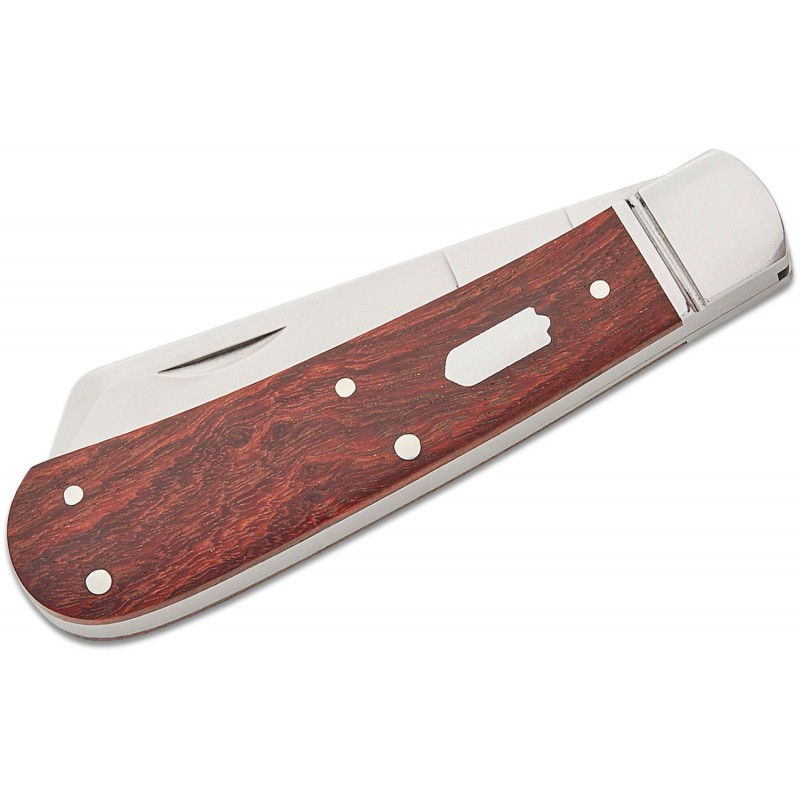 RoseCraft Blades Mill Creek Cotton Sampler Slipjoint Folding Knife - 3.125" D2 Satin Blade Red Sandalwood Handle