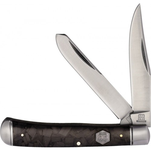 Rough Ryder UK EDC MIdnight Ice Trapper Dual Blade Folding Knife