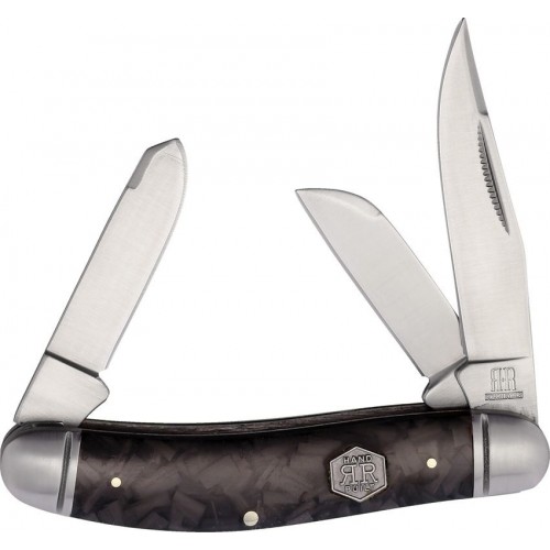 Rough Ryder UK EDC MIdnight Ice Sowbelly Triple Blade Folding Knife