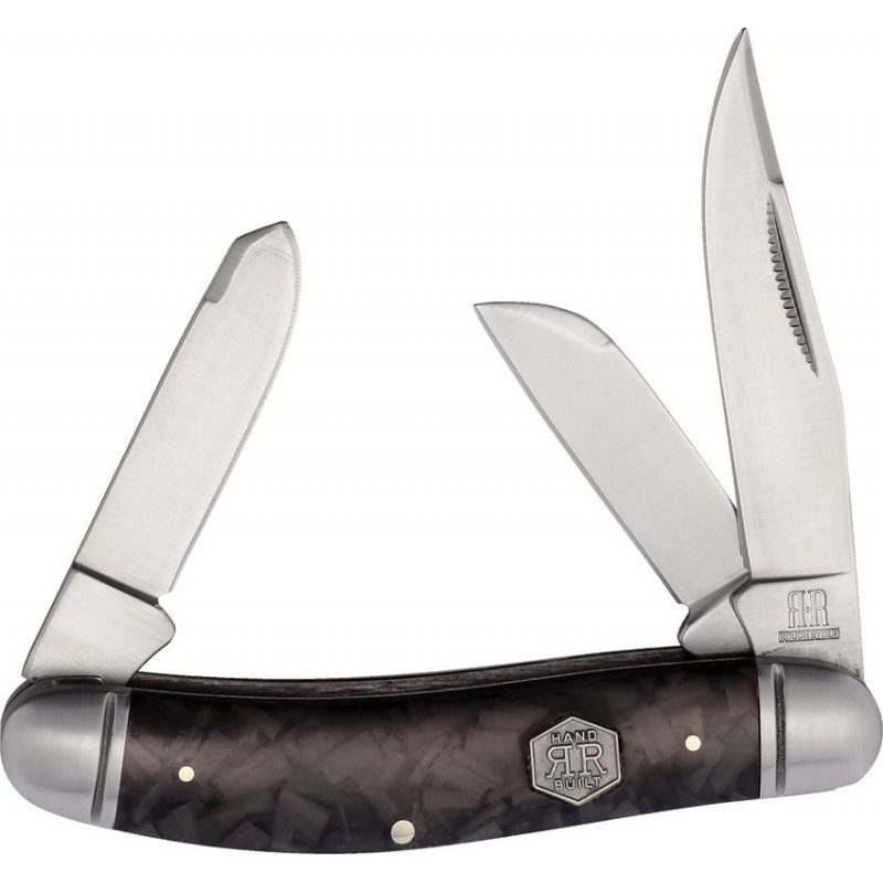 Rough Ryder UK EDC MIdnight Ice Sowbelly Triple Blade Folding Knife