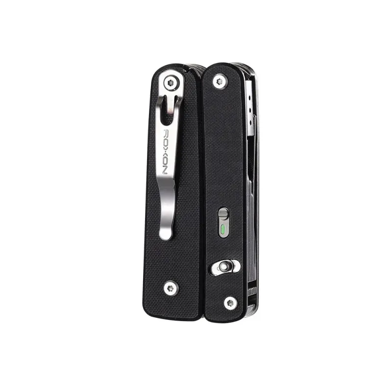 Roxon Flex Titan Modular Multi-Tool -  3.42" Closed 14 Tools Black G10 Handle Cyclaire Knives and Tools