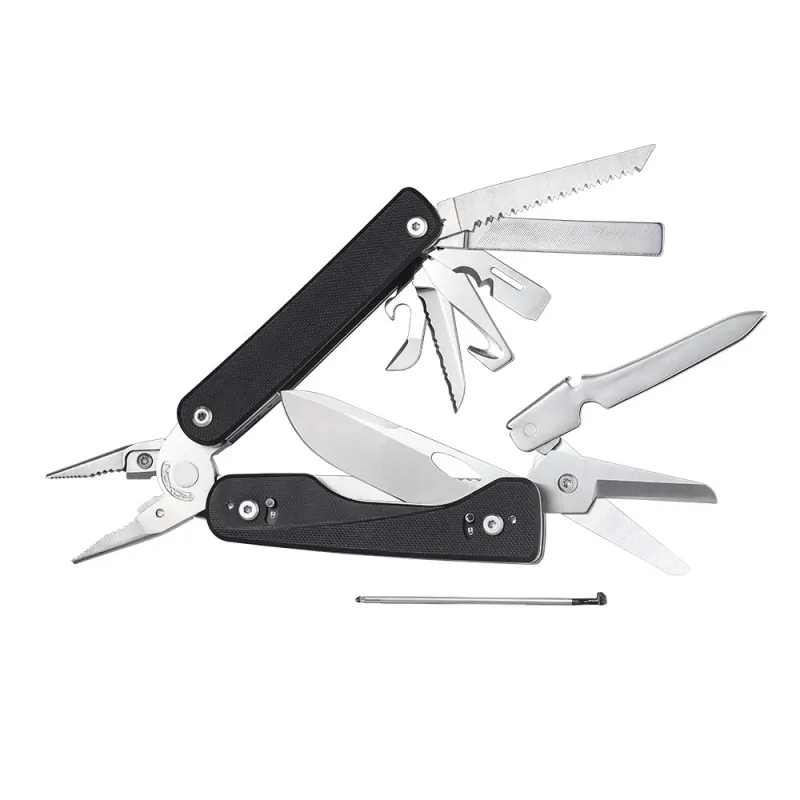Roxon Flex Titan Modular Multi-Tool -  3.42" Closed 14 Tools Black G10 Handle Cyclaire Knives and Tools