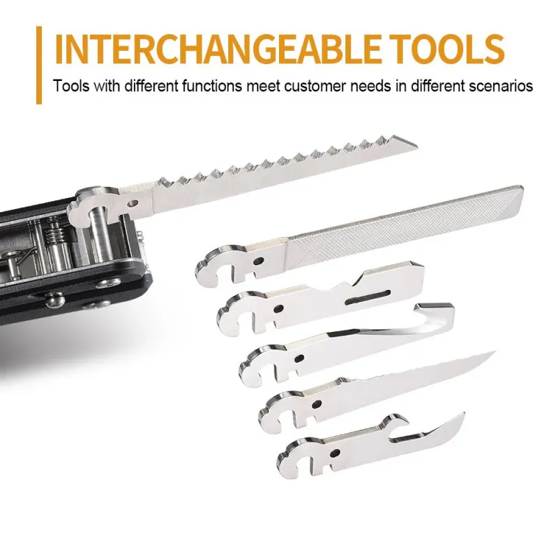 Roxon Flex Titan Modular Multi-Tool -  3.42" Closed 14 Tools Black G10 Handle Cyclaire Knives and Tools