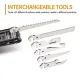 Roxon Flex Titan Modular Multi-Tool -  3.42" Closed 14 Tools Black G10 Handle Cyclaire Knives and Tools