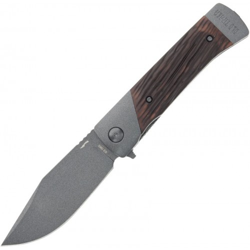 Schrade Old Timer 134OTF Frontier Series Folding Knife -  3.75" Blade Luxewood Compostie Handle with Steel Bolster