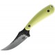 Skallywag Tactical Scorpion Fixed Blade Knife - 2.75" Hammered 420 Stainless Steel Skinner Blade Green Handle