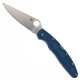 Spyderco Police LW Folding Knife - 4.2" CPM-SPY27 Stainless Steel Blade Blue FRN Handle