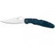 Spyderco Police LW Folding Knife - 4.2" CPM-SPY27 Stainless Steel Blade Blue FRN Handle