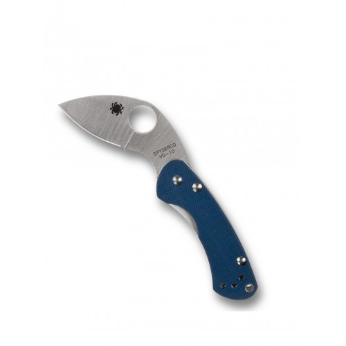 Spyderco Balance Sprint Run Folding Knife - 1.98" CPM-SPY27 Blade Cobalt Blue G10 and Stainless Steel Handle