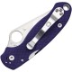Spyderco Paramilitary 3 Folding Knife - 3" S110V Plain Blade Blurple G10 Handle