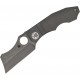 Spyderco Stovepipe Folding Knife - 2.78" CPM-20CV Dark Stonewashed Cleaver Blade Dark Titanium Handle