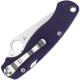 Spyderco Paramilitary 2 Folding Knife - 3.45" CPM-S30V Satin Plain Blade Blue G10 Handle