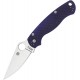 Spyderco Paramilitary 2 Folding Knife - 3.45" CPM-S30V Satin Plain Blade Blue G10 Handle