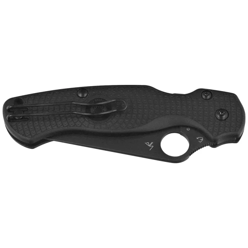 Spyderco Paramilitary 2 Lightweight Folding Knife - 3.47" CTS-BD1N DLC Blade Black FRN Handle Cyclaire Knives and Tools