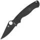 Spyderco Paramilitary 2 Lightweight Folding Knife - 3.47" CTS-BD1N DLC Blade Black FRN Handle Cyclaire Knives and Tools
