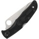 Spyderco Pacific Salt Folding Knife 3.78" H1 Satin Serrated Blade, Black FRN Handle