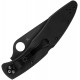 Spyderco Police Folding Knife - 4.2" VG-10 Black TiCN Plain Blade Black Stainless Steel Handle