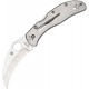 Spyderco Harpy Folding Knife - 2.75" VG10 Hawkbill Plain Blade Stainless Steel Handle