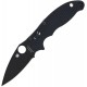 Spyderco Manix 2 Salt Pocket Knife - 3.37" Black DLC Magnacut Blade Black G10 Handle