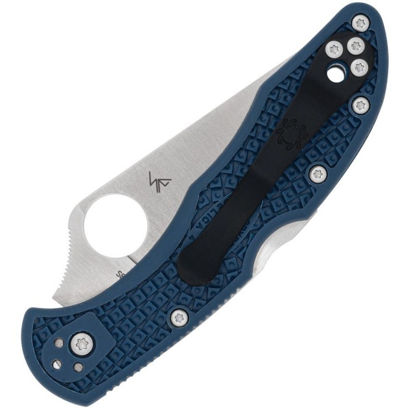 Spyderco Delica 4 Lightweight Folding Knife - 2.9" CPM-SPY27 Blade Cobalt Blue FRN Handle