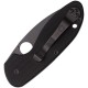 Spyderco Efficient Folding Knife - 3" Black Coated 8Cr13Mov Stainless Steel Blade Black G10 Handle