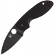 Spyderco Efficient Folding Knife - 3" Black Coated 8Cr13Mov Stainless Steel Blade Black G10 Handle