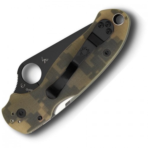 Spyderco Paramilitary 3 Folding Knife - 3" CPM-S45VN Black Blade Camo FRN Handle