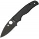Spyderco Shaman Folding Knife - 3.58" CPM-S30V Black Plain Blade Matte Black G10 Handle