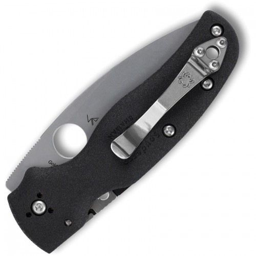Spyderco Shaman Lightweight Folding Knife - 3.58" CTS-BD1N Blade Black FRN Handle