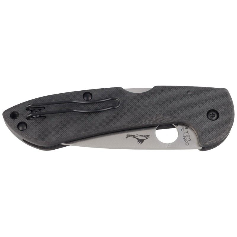 Spyderco Siren Sprint Run Folding Knife - 3.6" CPM-S90V Plain Blade Peel-Ply CF Handle