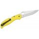 Spyderco Stretch 2XL Salt Folding Knife - 3.92" Serrated Blade, Yellow Handle