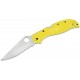 Spyderco Stretch 2XL Salt Folding Knife - 3.92" Serrated Blade, Yellow Handle