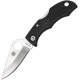 Spyderco Ladybug 3 Key Ring Knife - 1.938" VG10 Plain Blade Black FRN Handle