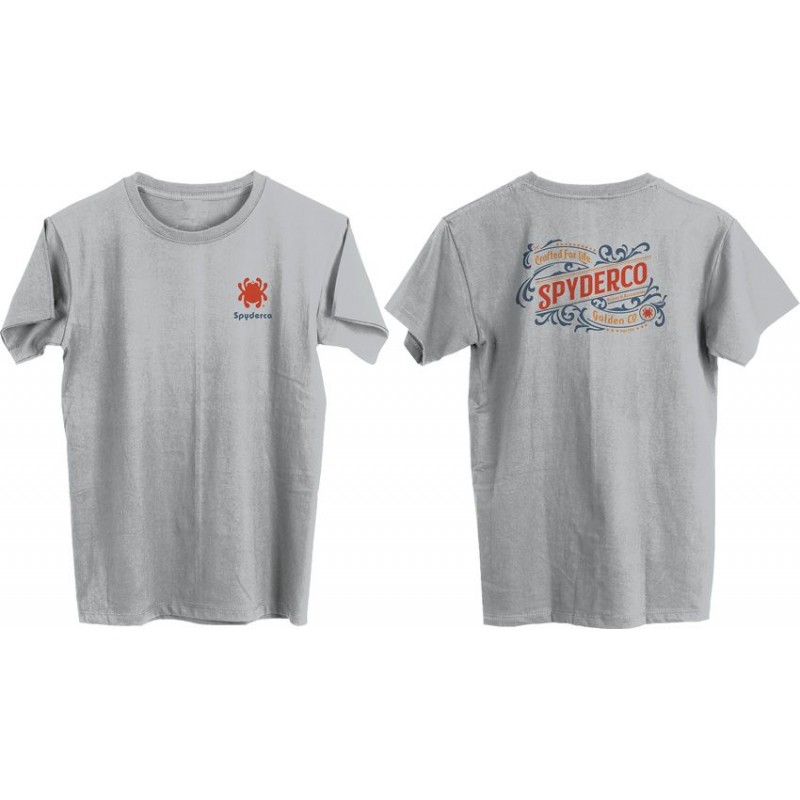 Official Spyderco Western Unisex T-Shirt Ice Gray X-Large