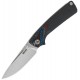 SRM Knives Dome UK EDC Pocket Knife - 2.99" 14C28N Stainless Steel DP Blade Dark Grey G10 Handle