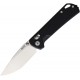 SRM Knives 168L-GB Folding Knife - 3.39" Two Tone D2 Tool Steel Blade Black G10 Handle