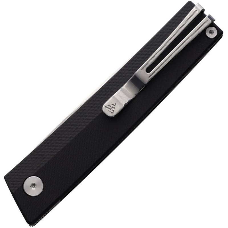 SRM Knives 401LGB Gent Pocket Knife - 3.25" Stainless Steel Blade Black G10 Handle