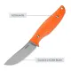 SRM Knives Fossa Fixed Blade Knife - 3.44" 14C28N Blade Orange G10 Handle Cyclaire Knives and Tools