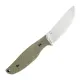 SRM Knives Fossa Fixed Blade Knife - 3.44" 14C28N Blade Green Weave Linen MIcarta Handle Cyclaire Knives and Tools