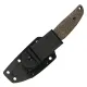 SRM Knives Fossa Fixed Blade Knife - 3.44" 14C28N Blade Tan Weave Linen MIcarta Handle Cyclaire Knives and Tools
