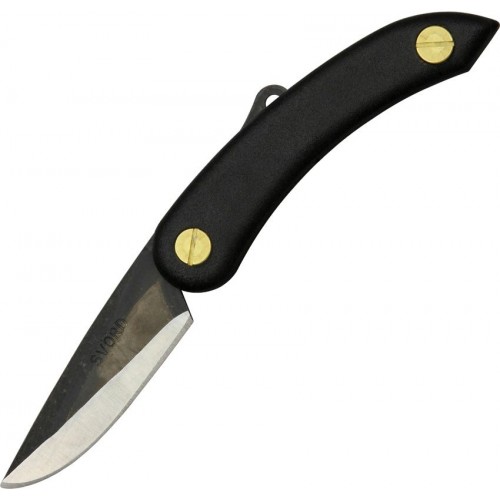 Svord Mini Peasant UK EDC Knife - 2.5" Carbon Steel Blade Black Handle