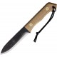 Svord Bushcrafter Fixed Blade Knife - 4.5" Carbon Steel Blade White Ash Wood Handle