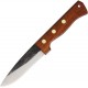 Svord Hunter Fixed Blade Knife - 4.3" High Carbon Tool Steel Blade Brown Wood Handle
