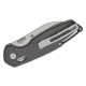 Tenable Knives Model 6 Crossbar Lock Folding Knife - 3.1" 14C28N Satin Sheepsfoot Blade Twill Carbon Fiber Handle