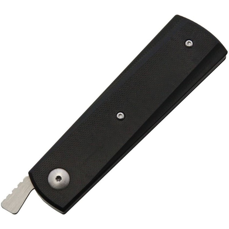 Tokisu TOK18536 tactical folding knife with satin steel blade and G10 carbon fiber handle - 