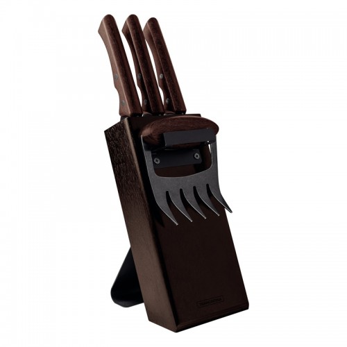 Tramontina Black Collection 5 Piece Kitchen Knife Set with Meat Claw