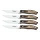 Tramontina 4 Piece Wooden Handle Steak Knife Set in Wooden Box