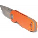 UCO Ingalls UK EDC Folding Knife - 2.6" D2 Stonewashed DP Blade Orange GRN Handle
